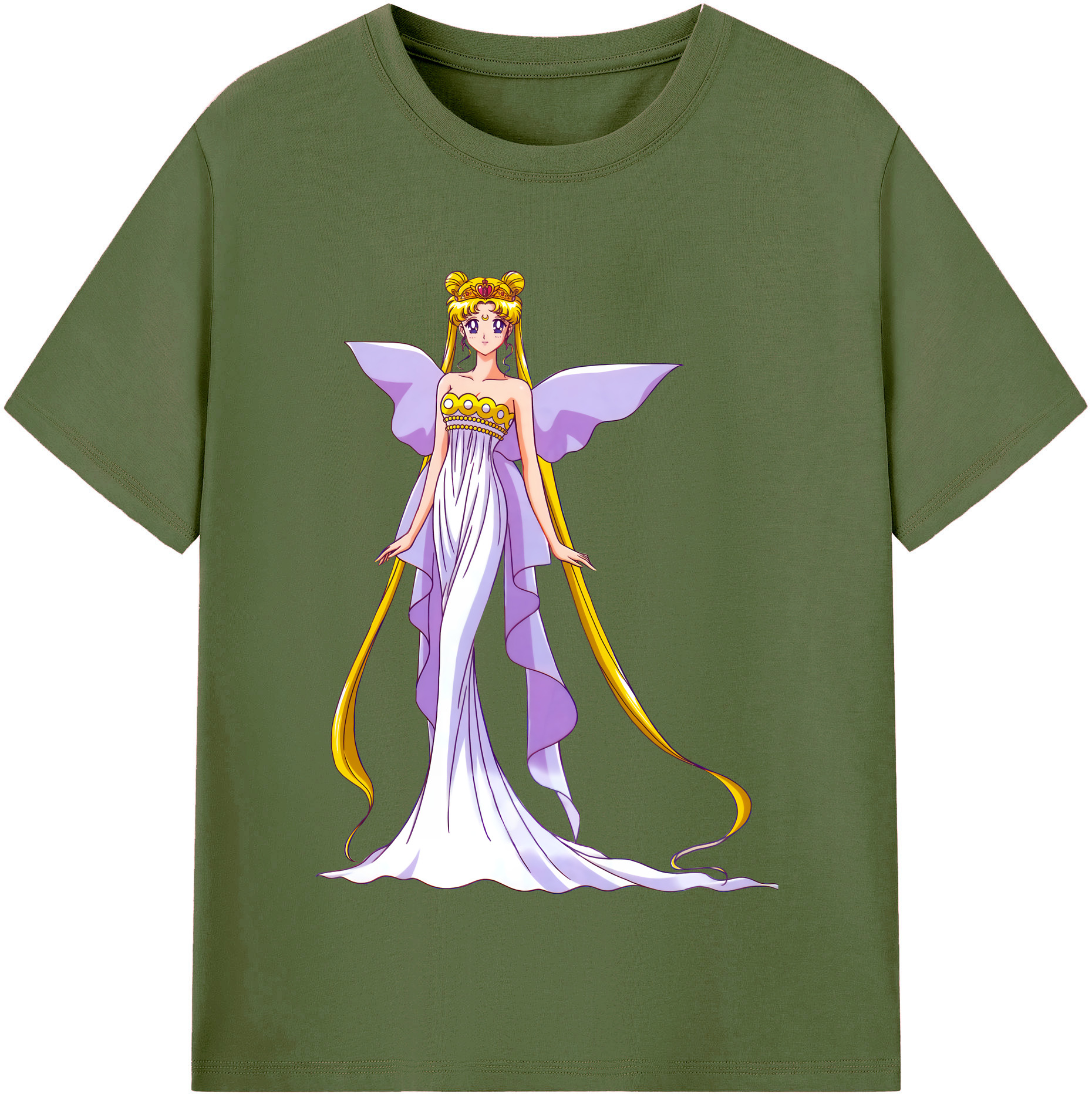 （画像用） 美少女戦士セーラームーン 愛野 美奈子 あいの みなこ Sailor Moon Aino Minako 綿100％半袖Tシャツ（フロントプリント）